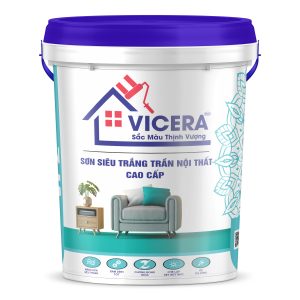 Vicera Supper White: Sơn Siêu Trắng Trần Nội Thất Cao Cấp (VI 2- 0000)